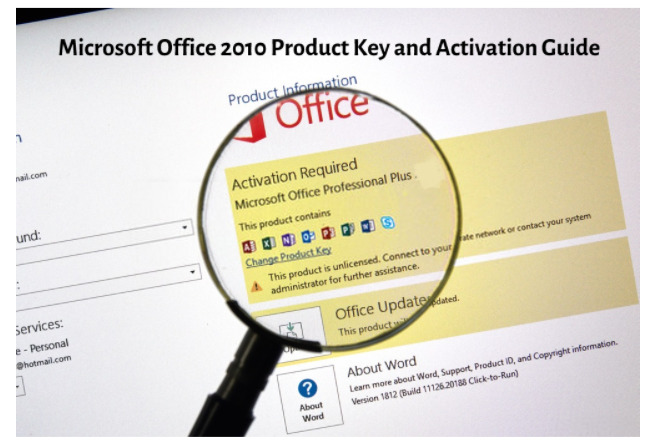 finding office 2010 product key on computer